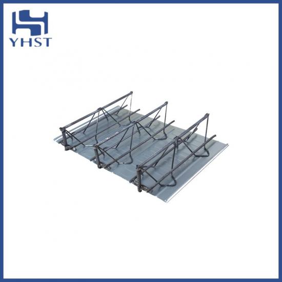 Steel bar truss decks for building construction